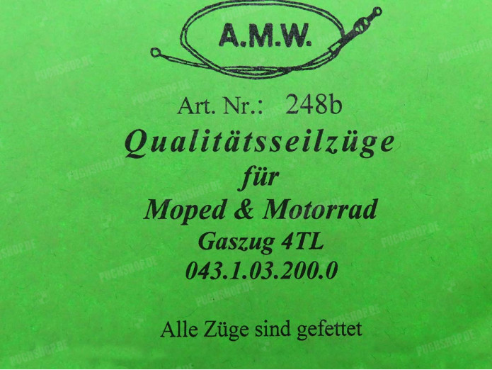Bowdenzug Puch Ranger Gaszug A.M.W. 